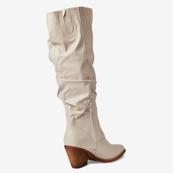 NEW $150 Zodiac Riau Birch Beige Slouchy Heel boot women size 7 - Picture 3 of 9